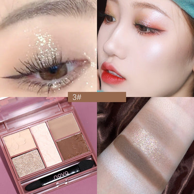 Paleta de Sombras de Ojos Cinco Colores con Textura Grabada - Image 5