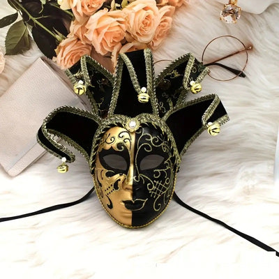 Máscara Veneciana de Actuación Yin Yang Halloween Lujo para Fiestas - Image 6