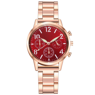 Reloj de Pulsera Luminoso Multifuncional para Mujer con Banda de Acero - Image 10