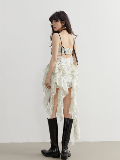 Vestido Romántico con Estampado Desmontable y Correa Ajustable - Image 16