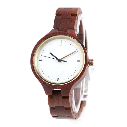 Reloj de Cuarzo Ébano con Cierre Plegable - Madera Maciza Premium