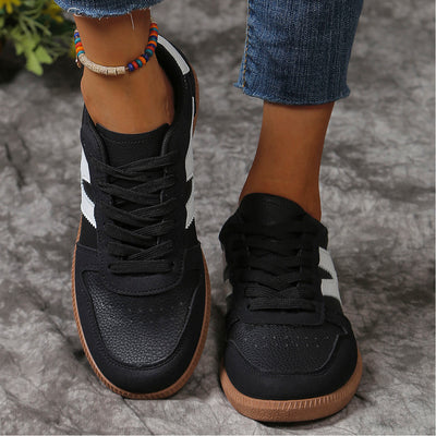 Zapatos Planos Casuales para Mujer con Diseño Colorblock y Punta Redonda - Image 4