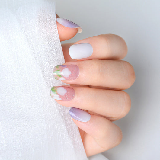 Esmalte Gel UV Rosado con Stickers para Uñas de Verano - Image 10