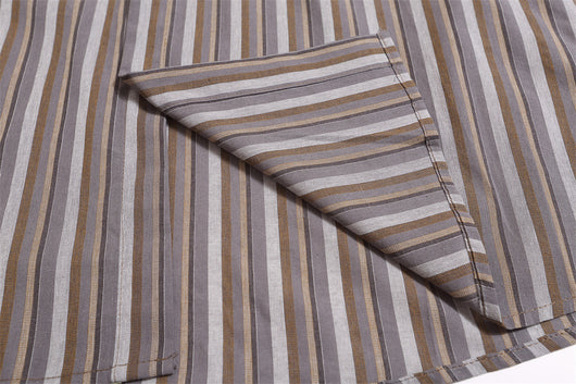 Camisa Suelta de Rayas Verticales para Hombre - Image 7