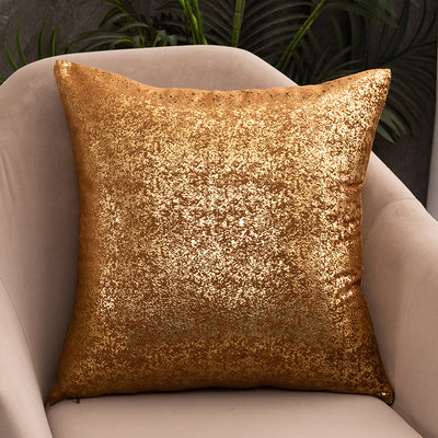 Funda de Almohada Terciopelo Copo de Nieve con Estampado Dorado - Image 10