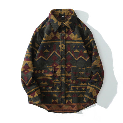 Abrigo Retro de Lana Gruesa Holgado para Hombre - Image 5