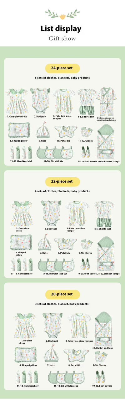 Conjunto de Ropa para Bebé Recién Nacido - Caja Regalo Verano Tela Ligera - Image 24