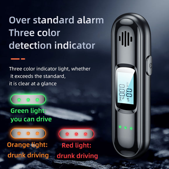 Alcoholímetro Digital de Alta Precisión para Control de Conducción
