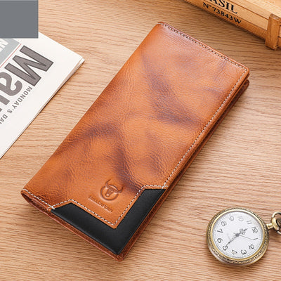 Billetera Bifold de Cuero Engrasado Premium para Hombre - Capacidad Grande - Image 4