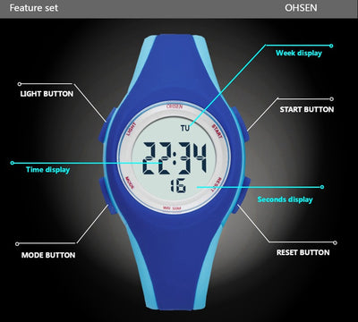 Reloj Electrónico Infantil Resistente al Agua Multifuncional - Image 15