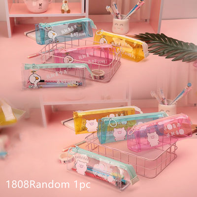 Estuche Transparente Margarita para Lápices y Artículos de Papelería - Image 12