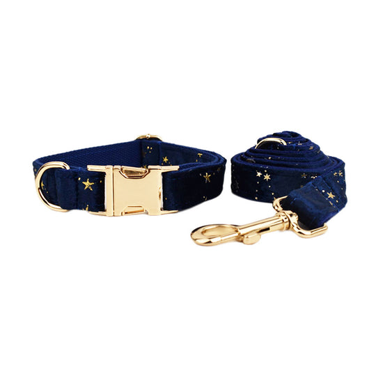 Collar de Mascota en Terciopelo con Cuerda de Tracción - Image 24