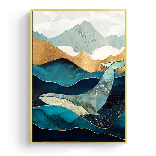 Cuadro Canvas Luz de Luna Sobre el Mar - Arte Japonés