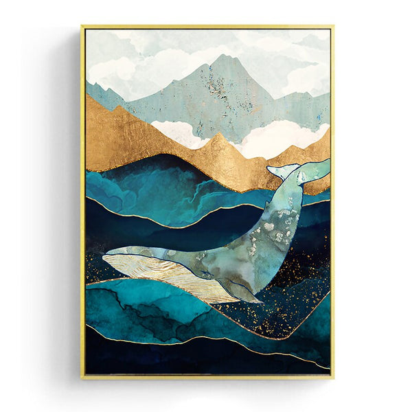 Cuadro Canvas Luz de Luna Sobre el Mar - Arte Japonés