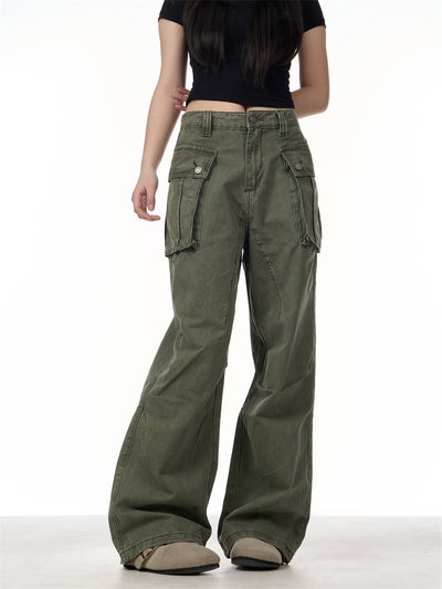 Overol Vintage Desgastado con Bolsillos Grandes - Image 21