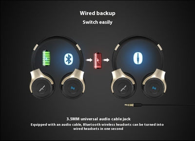 Auriculares Bluetooth Deportivos Plegables con Ranura para Tarjeta - Image 18