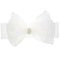 Solid Color Elastic Headband for Kids with Bow and Lace