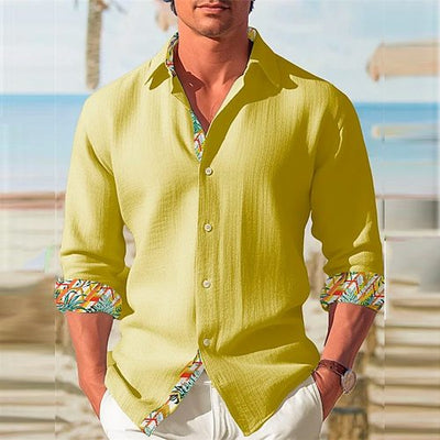 Camisa Abrigo Suelta y Casual de Manga Larga para Hombre - Image 29