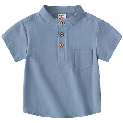 Playera Cuello V Manga Corta para Niño - Image 5