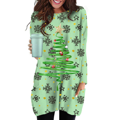 Falda Suéter Largo Mujer con Bolsillos - Diseño Versátil y Cómodo - Image 10