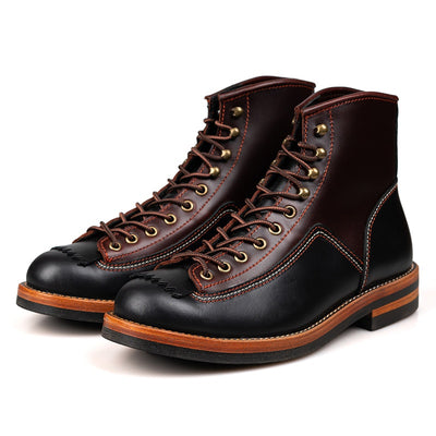 Botas de Motocicleta Estilo Retro Americano para Hombre - Image 7