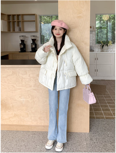 Chaqueta Acolchada Estilo Coreano con Cuello Alto para Mujer - Image 16