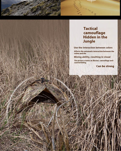 Tienda de Campaña Individual Camuflada - Protección Impermeable y Solar - Image 9