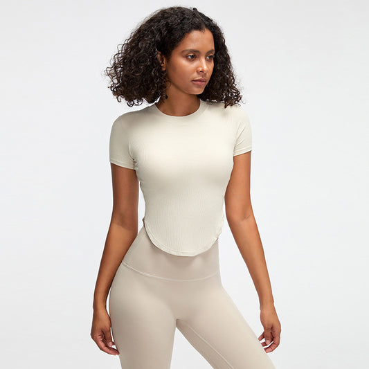 Blusa Deportiva Ajustada con Soporte de Pecho para Correr