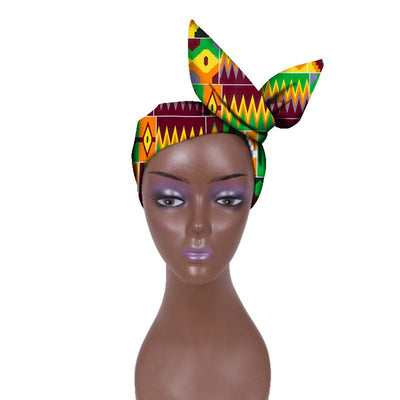 Cinta para la Cabeza Ankara Ajustable - Tela Batik Conmemorativa - Image 43