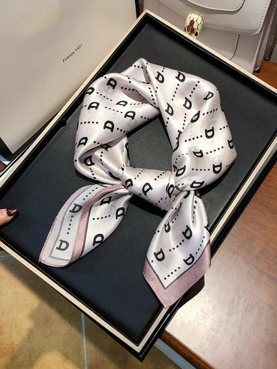 Pañuelo Cuadrado de Seda Premium Versátil para Mujer - Image 37