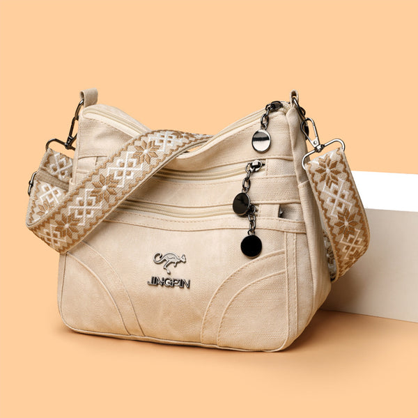 Bolso Tote de Cuero Suave con Asa Simple - Diseño Versátil para Mujer