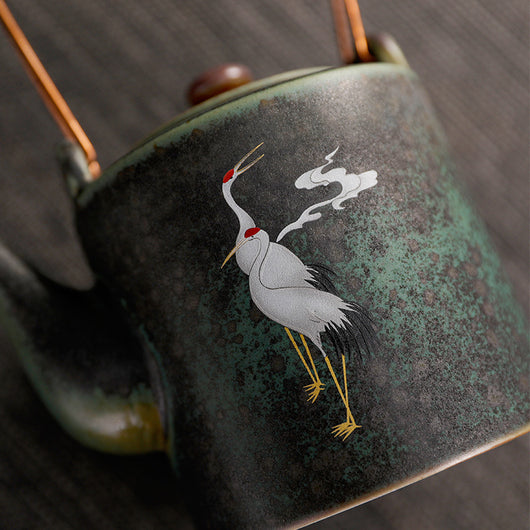 Juego de Té Retro Ceramic Chengxiang con Asa - Set Completo de Cerámica - Image 8