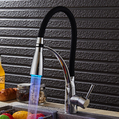 Grifo de Cocina con Lámpara LED Tropical - Image 7