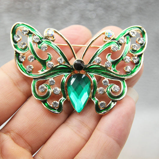 Broche Mariposa de Cristal Hueco - Image 10