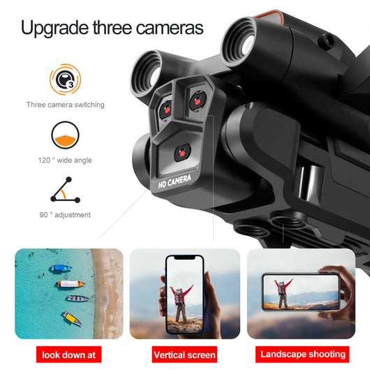 Dron S92 con Triple Cámara, Posicionamiento por Flujo Óptico y Control Remoto - Image 29