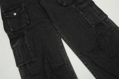 Pantalones Cargo Jeans con Múltiples Bolsillos Estilo Americano para Hombre - Image 16