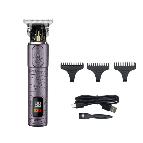 Cortadora Profesional para Peluquería con Pantalla LCD Digital