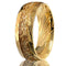 Middle Inlaid Dorado Foil Damascus Steel Ring D0008M US7
