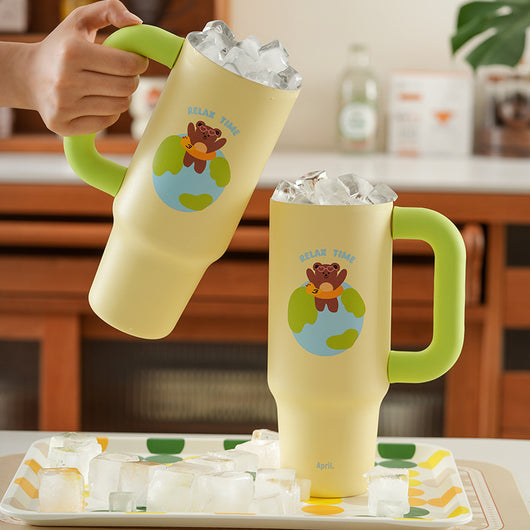 Vaso Térmico de Gran Capacidad con Pajita - Mantén tus Bebidas Frías Todo el Día - Image 3