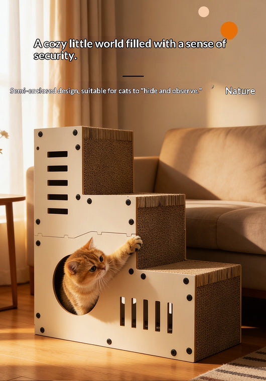 Rascador Ondulado Multifuncional para Gatos - Image 11