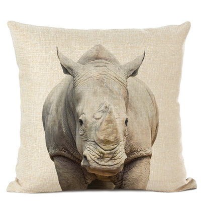 Funda de Almohada Lino con Diseño Animal - Loro y Venado - Image 5