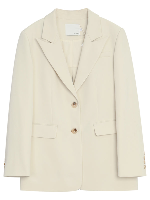 Blazer Casual Gris para Mujer - Primavera y Otoño