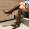 Botas Retro de Tacón Alto Punta Afilada - Lujo Exclusivo para Mujer