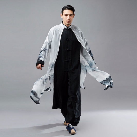 Túnica Hanfu Retro Estilo Tang Dinastía China para Hombre - Image 2