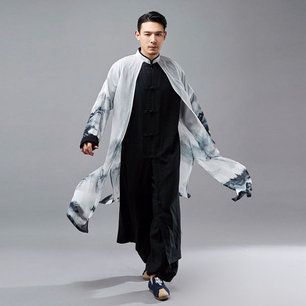Túnica Hanfu Retro Estilo Tang Dinastía China para Hombre