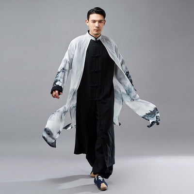 Túnica Hanfu Retro Estilo Tang Dinastía China para Hombre - Image 2