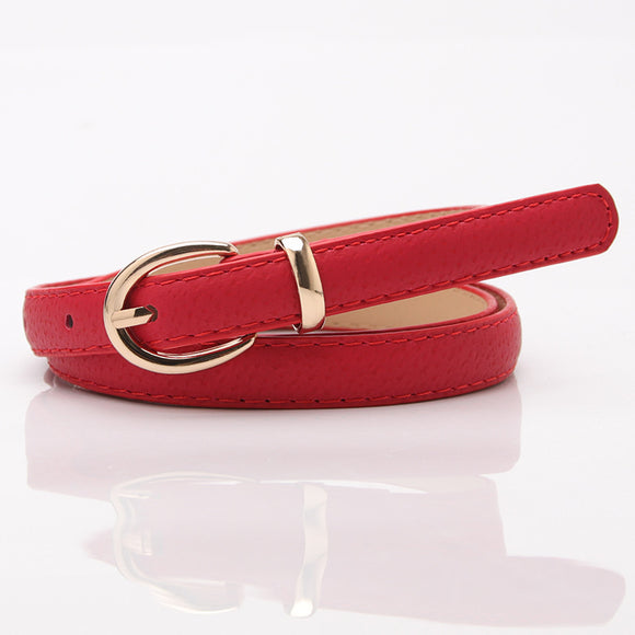 Cinturón Casual de Piel de Cerdo para Mujer - Diseño Elegante y Versátil