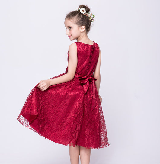 Vestido de Encaje Elegante para Niñas - Estilo Europeo y Americano - Image 15