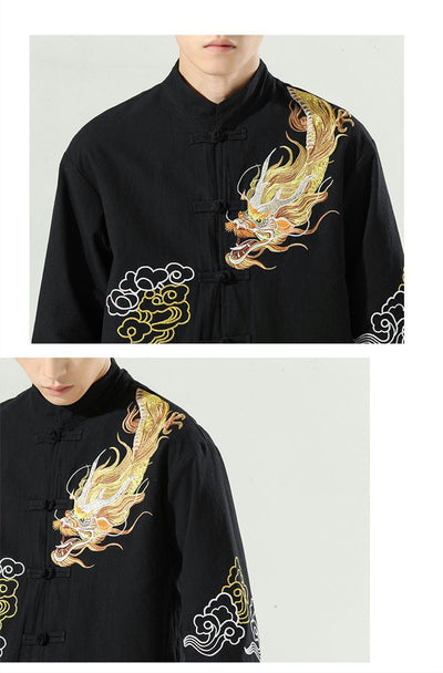 Chaqueta Casual para Hombre con Bordados en Mangas Largas - Image 15