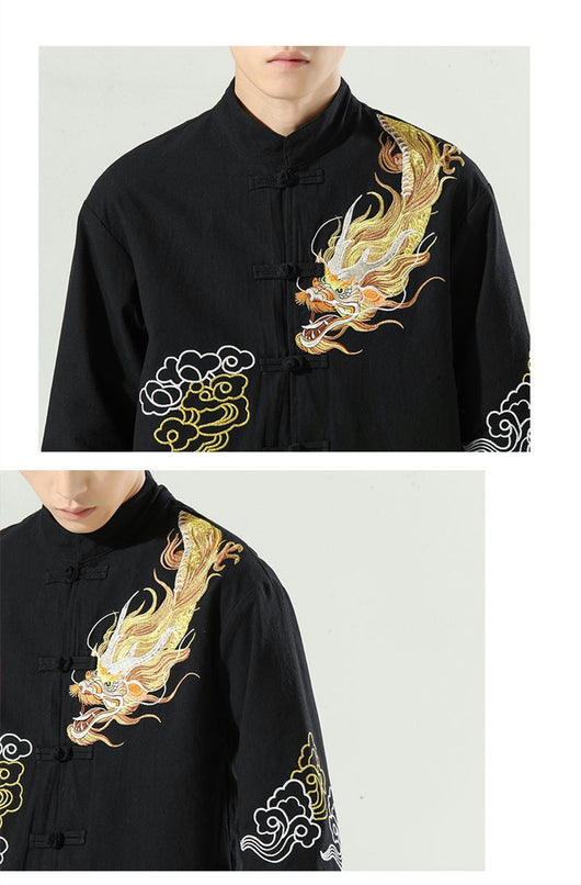 Chaqueta Casual para Hombre con Bordados en Mangas Largas - Image 15